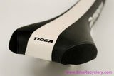 NIB/NOS Tioga Multi Control XL Saddle: DH & Freeride Vintage 2000's - Black w/ White Stripe