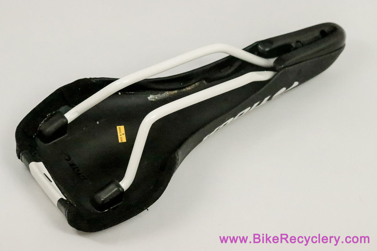 NIB/NOS Tioga Multi Control XL Saddle: DH & Freeride Vintage 2000's - Black w/ White Stripe