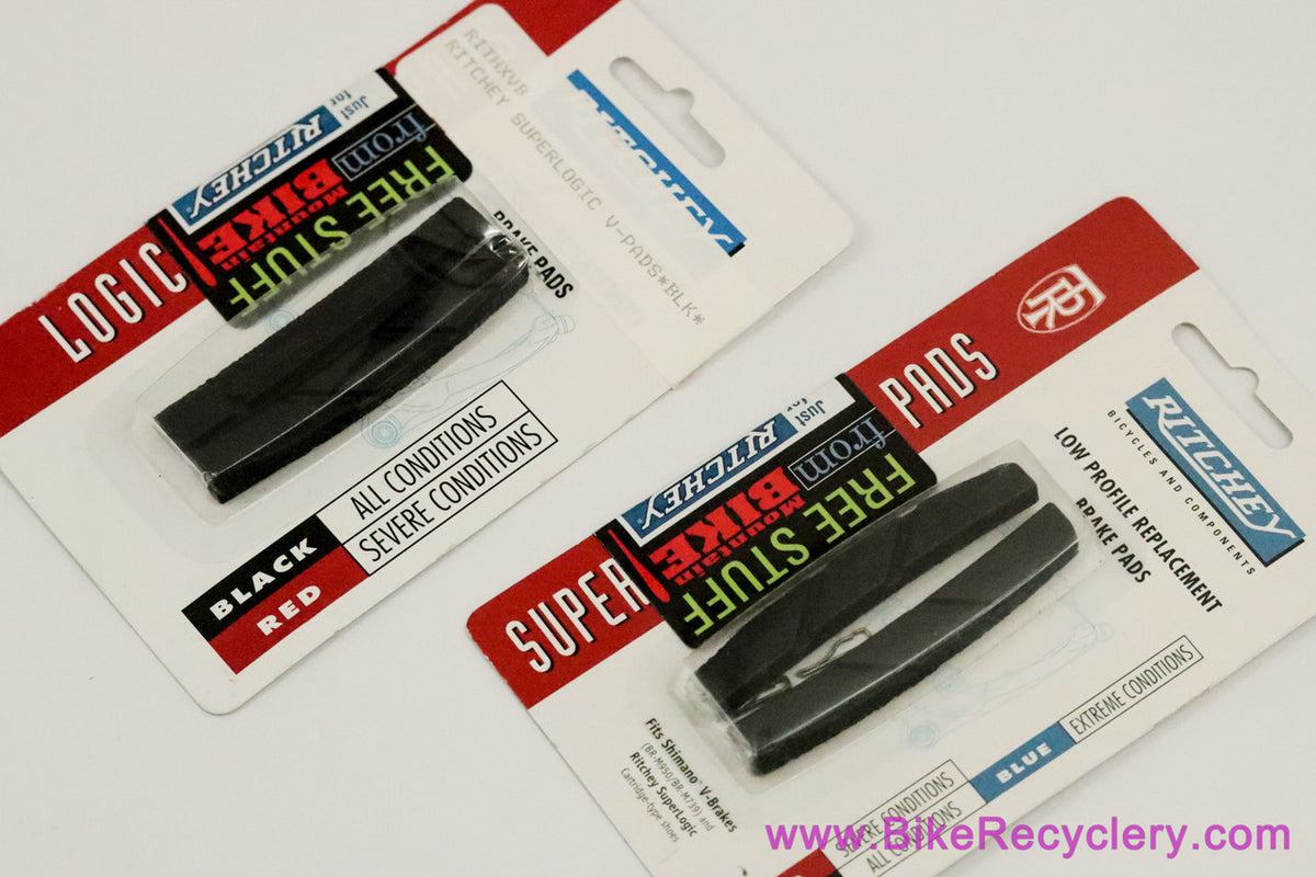 Ritchey SuperLogic V-Brake Pads / Inserts: Black All Weather (Set/4, NEW)
