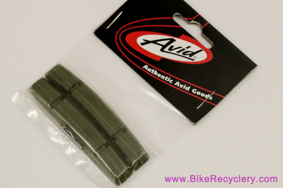 Kool Stop V-Brake Pad Inserts: Green For Ceramic Rims (One Pair)