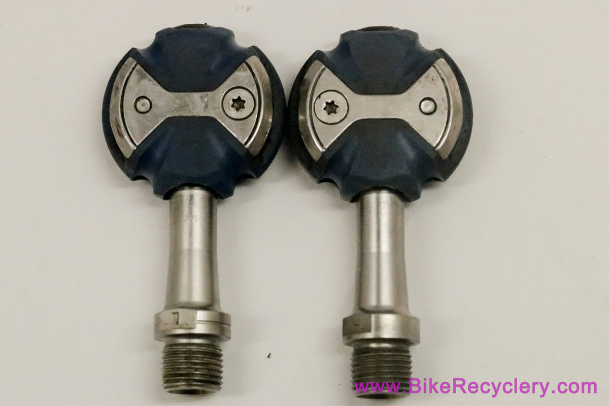 Speedplay Zero Stainless Clipless Pedals: Blue (<200mi Near Mint+)