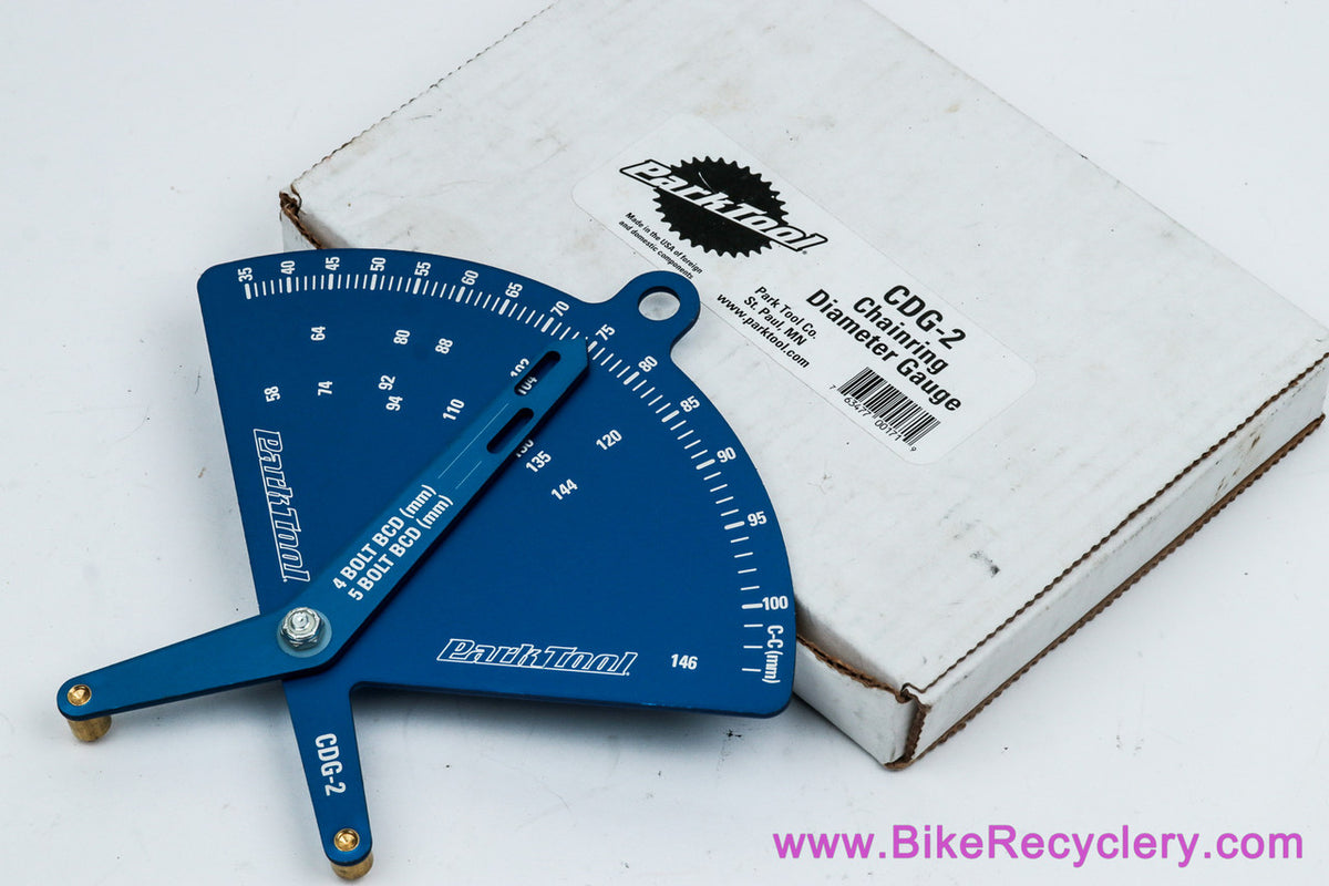 NIB/NOS Park Tool CDG-2 Chainring Diameter Gauge: Measures BCD - 4 & 5 Bolt