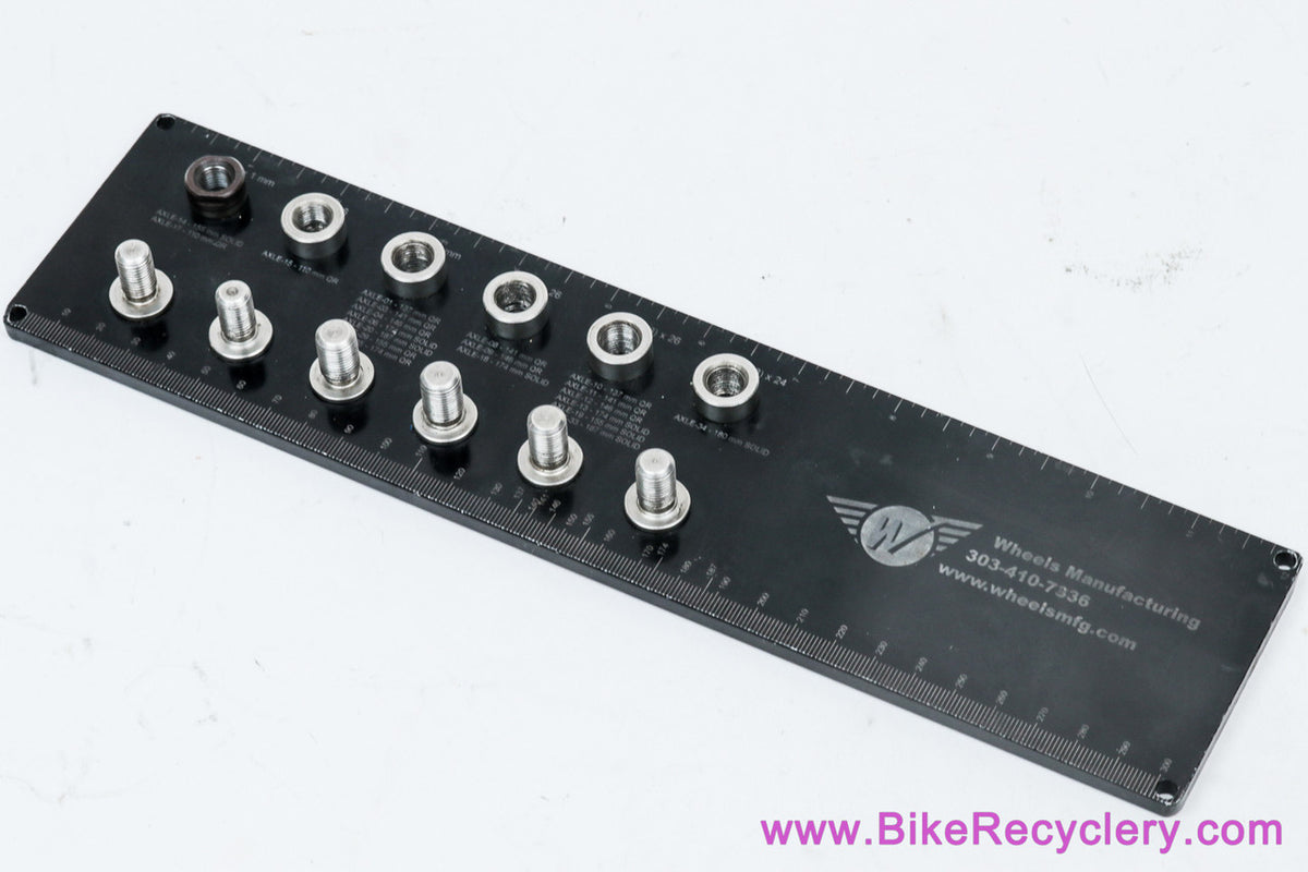 Wheels Manufacturing Bench Mount Axle/Cone Ruler & Gauge: Determines Threading