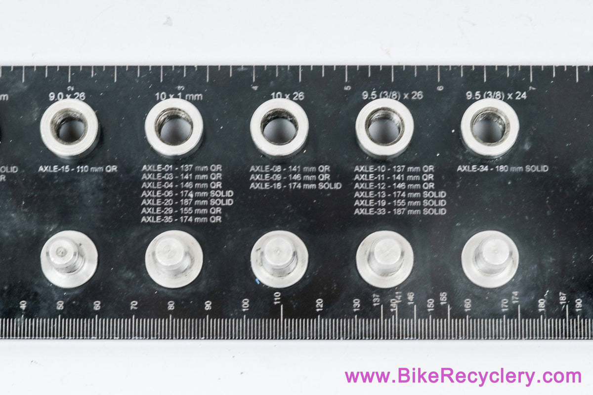 Wheels Manufacturing Bench Mount Axle/Cone Ruler & Gauge: Determines Threading