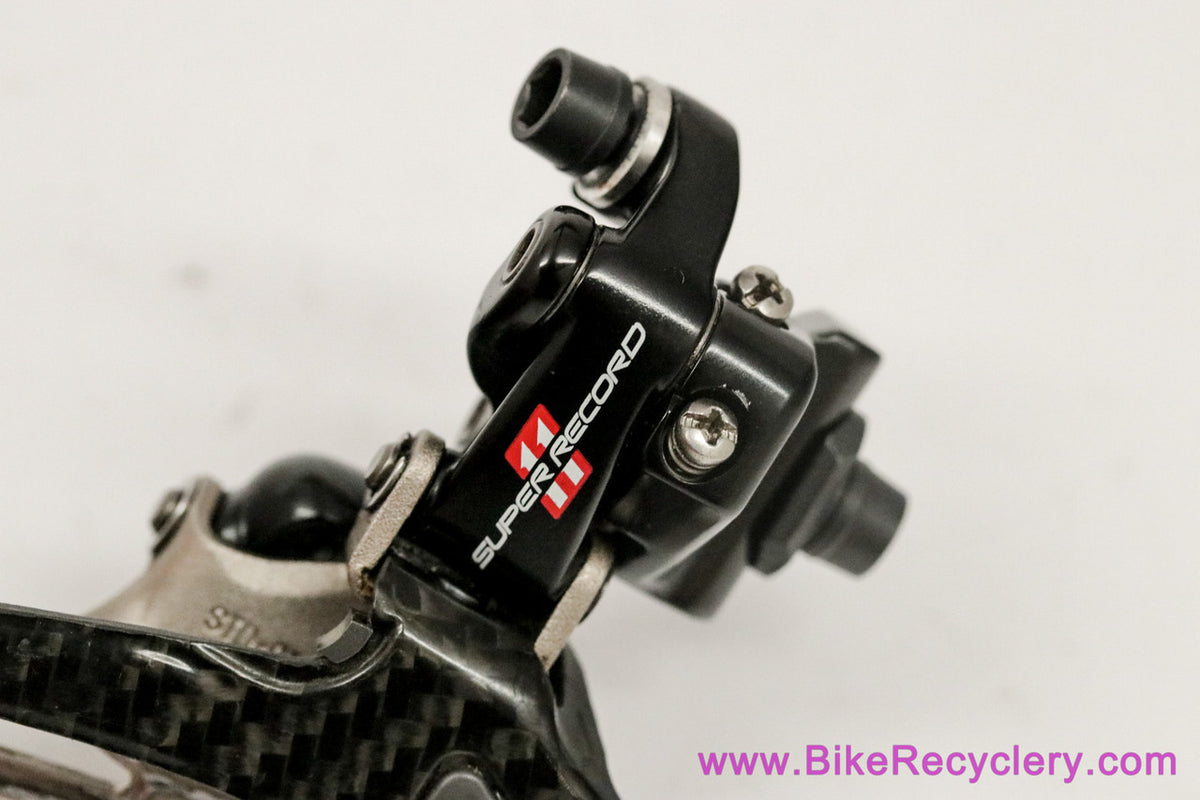Campagnolo Super Record 11s Front Derailleur: Braze On - Mechanical - FD11-SR28 - Carbon (LOW MILES Near Mint+)