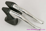 NIB/NOS Shimano 105 BR-1050 Brakeset & BL-1051 Levers: 47/57mm Standard Reach - Blue/Green Ano - Cables/housing - 1980's 1990s