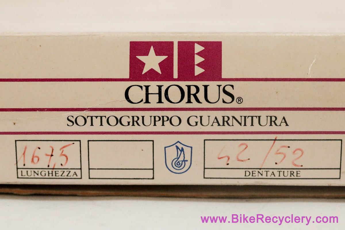 NIB/NOS Campagnolo Chorus 1st Gen Crankset: #706/101 - 167.5mm x 52/42t - 1988