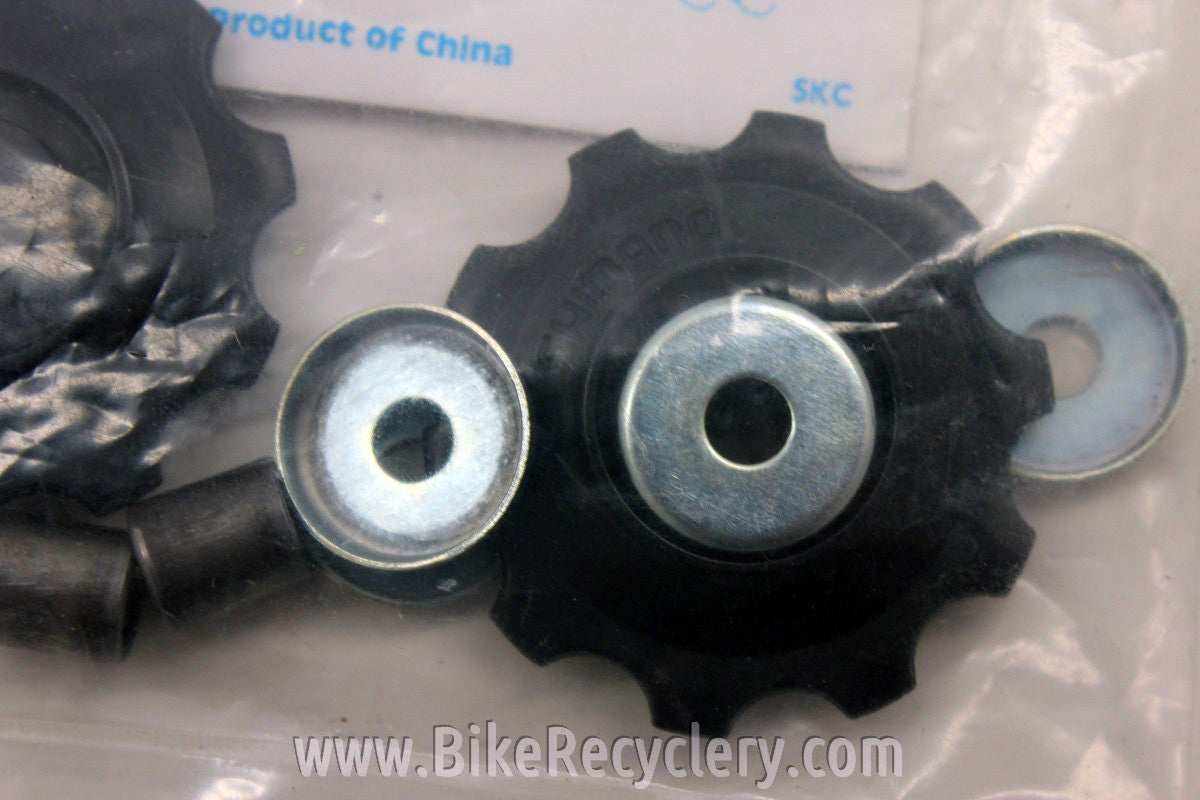 NOS/NIB Shimano Jockey Wheels / Derailleur Pulleys: 10t, Black