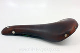 Lepper Voyager Leather Saddle: Reynolds 531 Rails, 294g, Dark Reddish Brown, ie Brooks Swallow