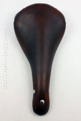 Lepper Voyager Leather Saddle: Reynolds 531 Rails, 294g, Dark Reddish Brown, ie Brooks Swallow