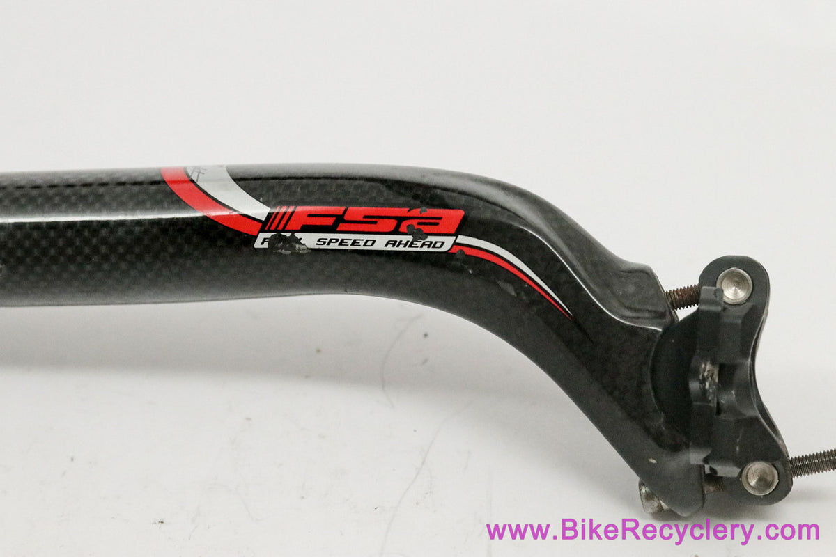 FSA K-Force Light Carbon Seatpost: 31.6mm x 350mm - Setback - Black (EXC)