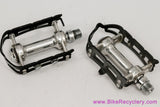 Campagnolo Record SL Superleggeri Strada Pedals: 1037/a -Black Cages (EXC)
