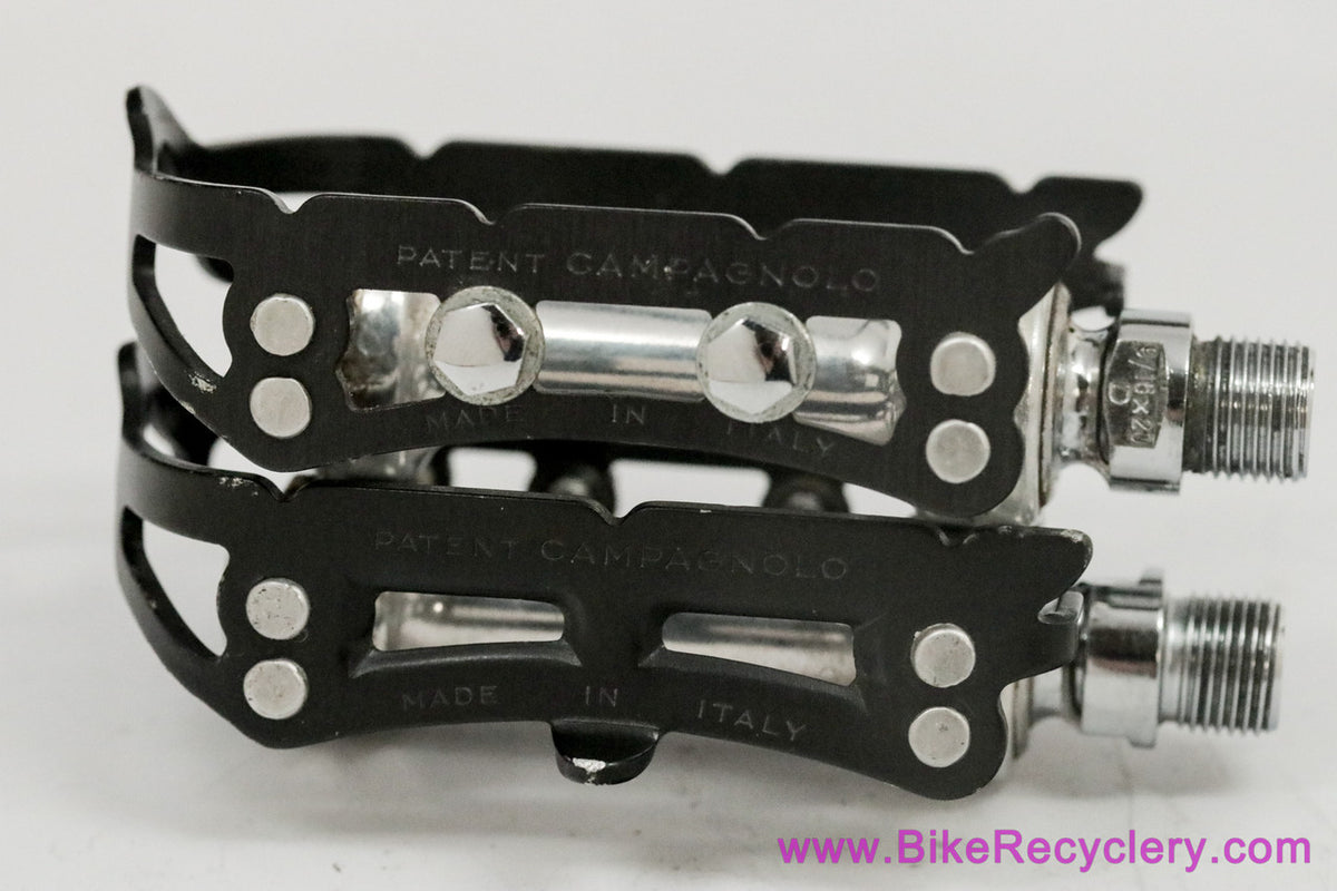 Campagnolo Record SL Superleggeri Strada Pedals: 1037/a -Black Cages (EXC)