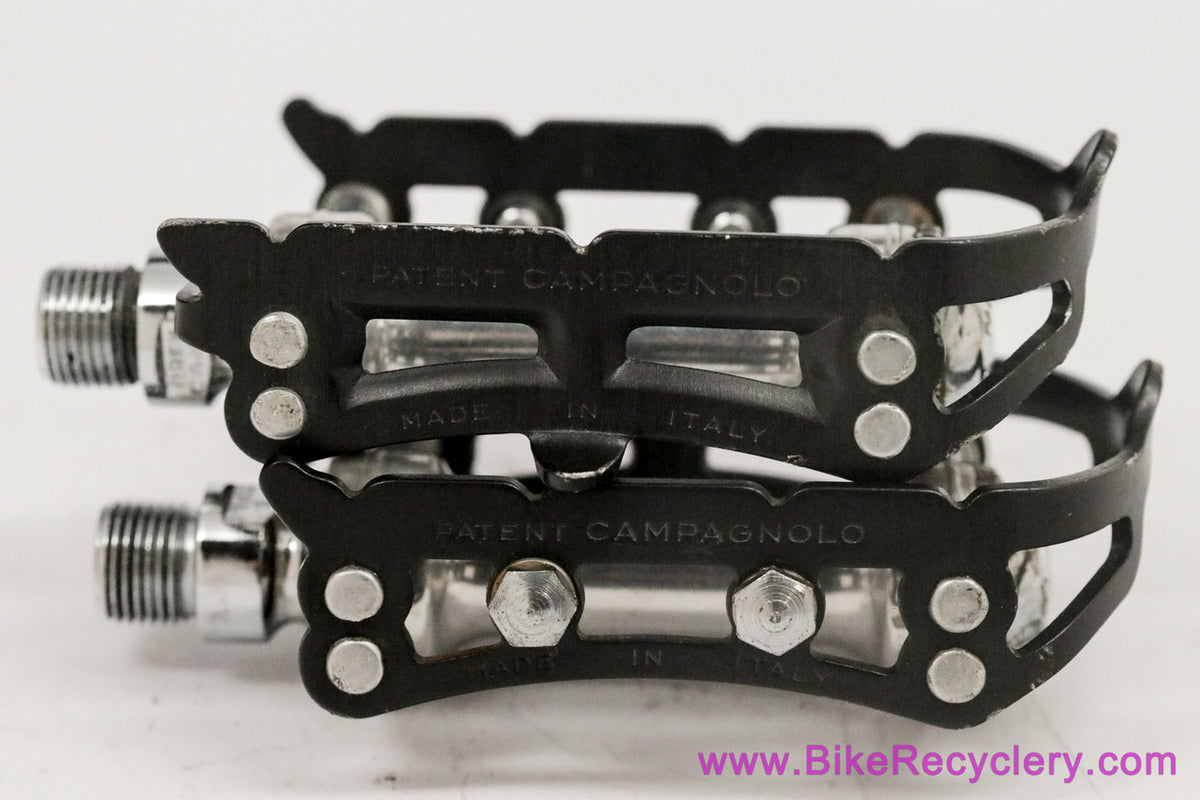 Campagnolo Record SL Superleggeri Strada Pedals: 1037/a -Black Cages (EXC)