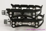 Campagnolo Record SL Superleggeri Strada Pedals: 1037/a -Black Cages (EXC)