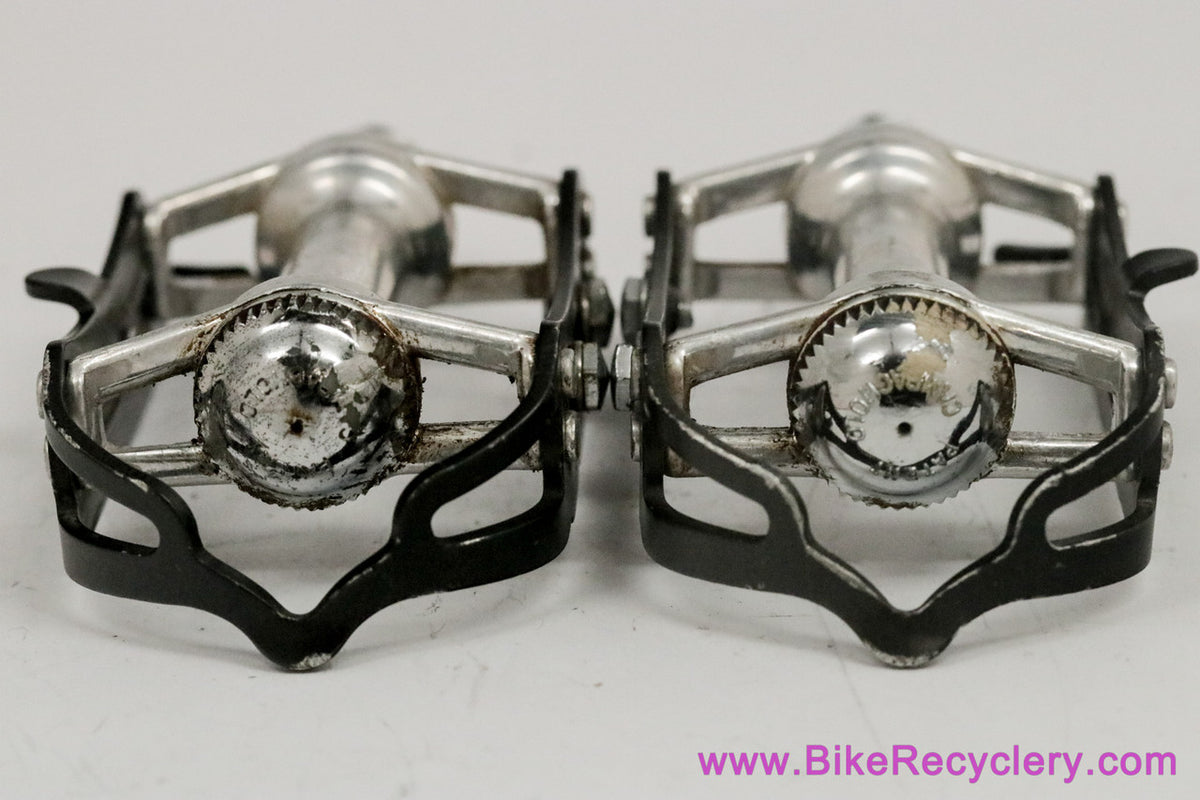 Campagnolo Record SL Superleggeri Strada Pedals: 1037/a -Black Cages (EXC)
