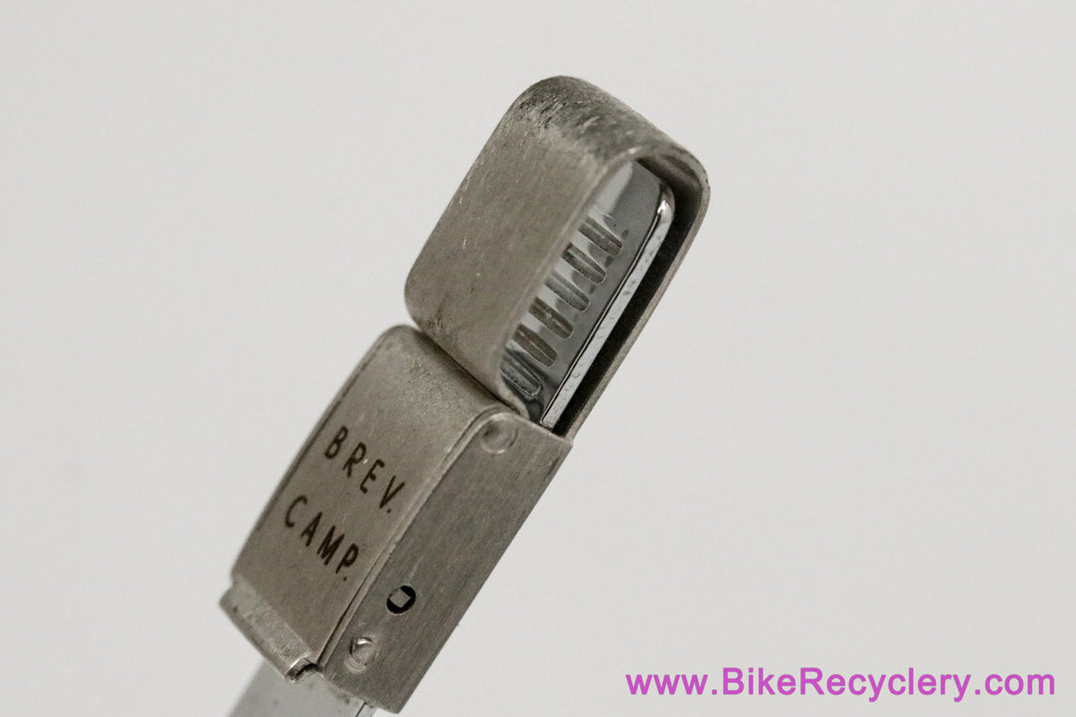 Campagnolo C-Record ADJUSTABLE Toe Clips: Large - Steel - Late 1980's