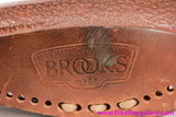 Brooks Flyer B396  Aged Antique Brown Leather Saddle: Textured Top - Laced - Springs