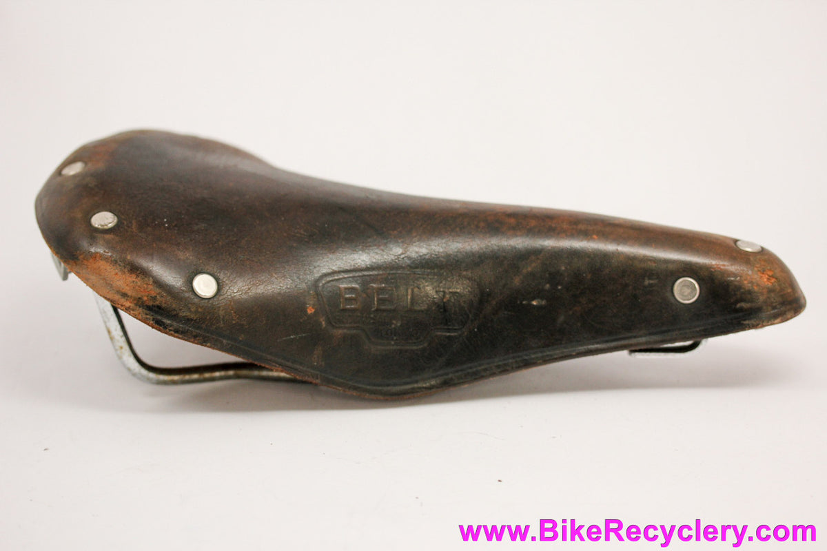 Fujita Belt F17 Competition Leather Saddle:  1970's - Made in Japan (Supple)