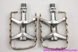 MKS Mt-Lux Compe MTB Flat Pedals: Vintage Style i.e. XC Pro - Champagne (New take-off)