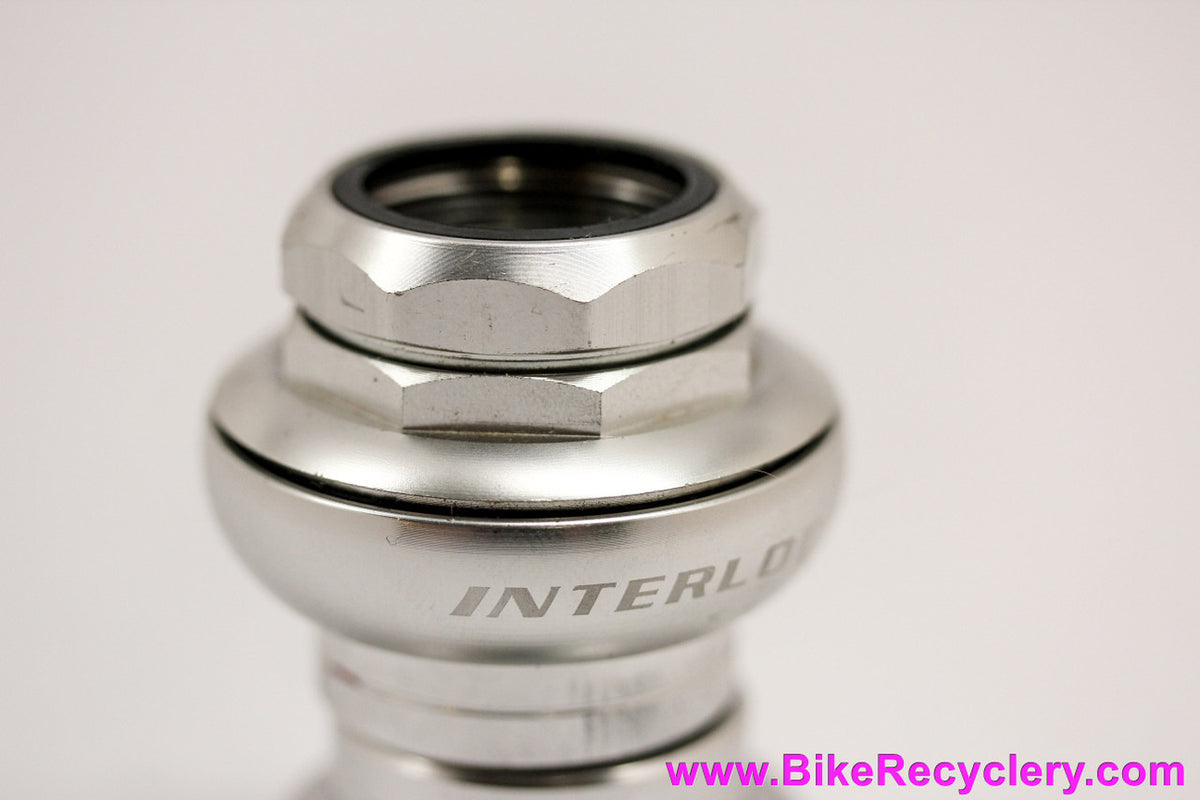 Interloc IRD Double RollerDrive (DRD) Threaded 1" Headset: Silver - Roller Bearing (New take-off)