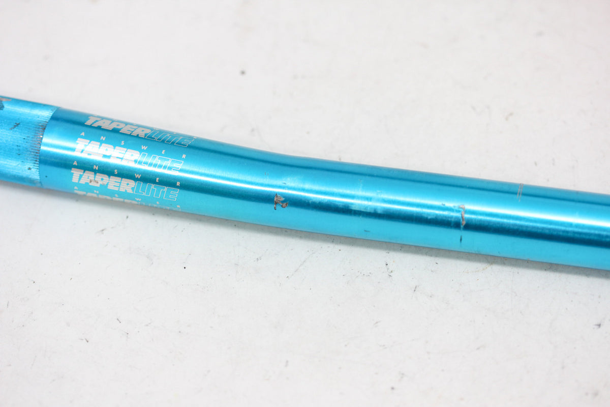 Answer Taperlite Turquoise Anodized Mountain Bike Handlebar: Vintage 1990's