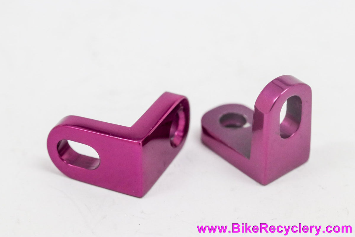 Grafton Speed Controller L-Brackets: 3DV Purple! Converts To Threaded Pads (Near Mint+ Set/4)