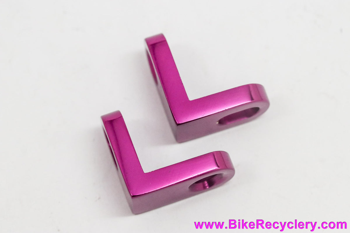 Grafton Speed Controller L-Brackets: 3DV Purple! Converts To Threaded Pads (Near Mint+ Set/4)