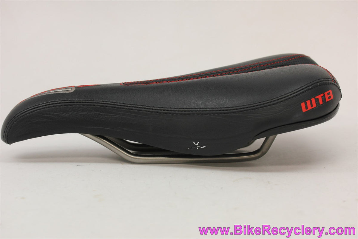 WTB Laser V Saddle: NiCro Tubular - Black / Red (New Take-Off)