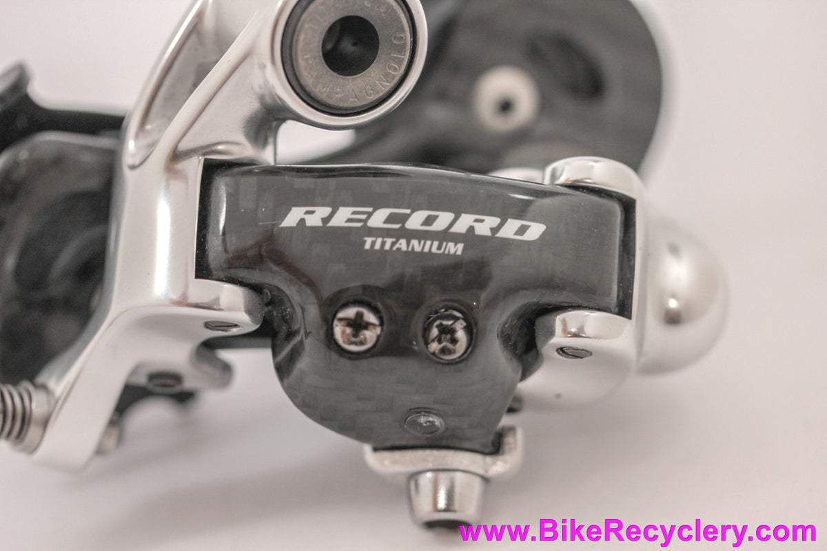 NOS Campagnolo Record Titanium Rear Derailleur: Carbon Short Cage - RD4-REXS (Pristine Take-Off)