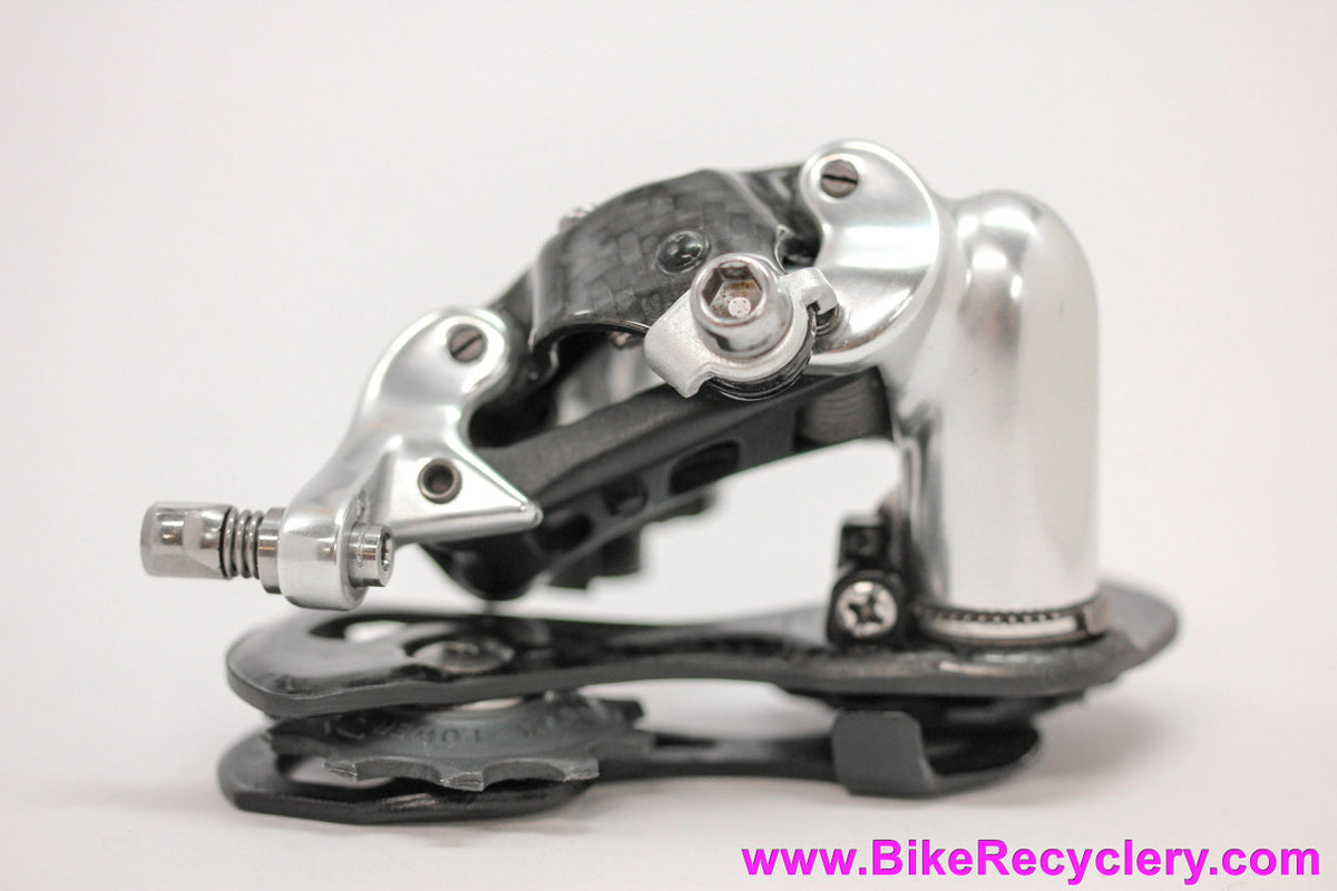 NOS Campagnolo Record Titanium Rear Derailleur: Carbon Short Cage - RD4-REXS (Pristine Take-Off)