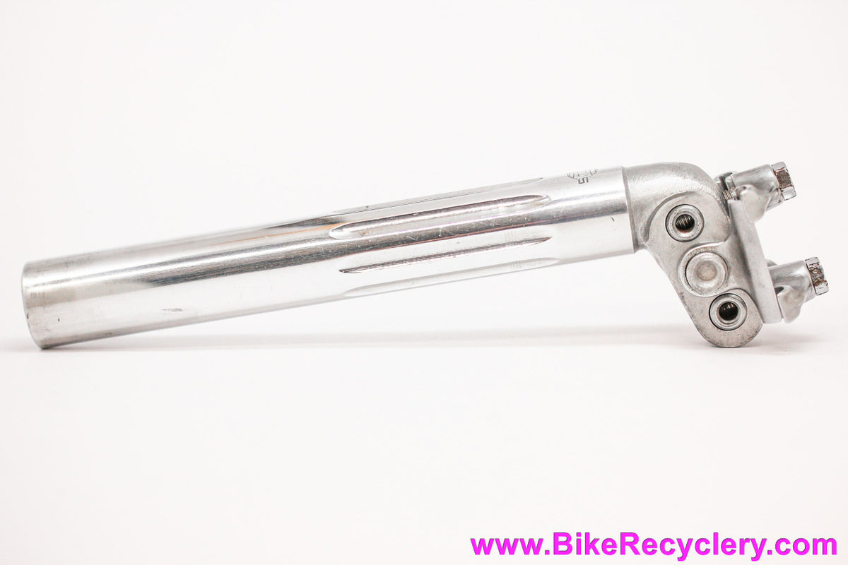 NOS Zeus Criterium New Racer Fluted Seatpost: 26.6mm - Two Bolt - 1st Gen Super Record Clone - High Polish  (Take-Off))
