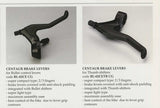 UIB Campagnolo Icarus BS-02IC GC Bullet Shifters + RARE Integrated Centaur BL-02CE CG Brake Levers: Black