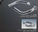 NIB/NOS ONZA RCR-160 Bar Ends: Ski-Bend - Ultralight Chromoly - 1990's  - Black