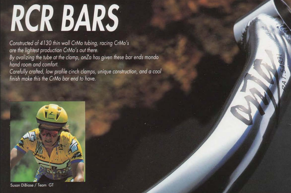 NIB/NOS ONZA RCR-160 Bar Ends: Ski-Bend - Ultralight Chromoly - 1990's  - Black