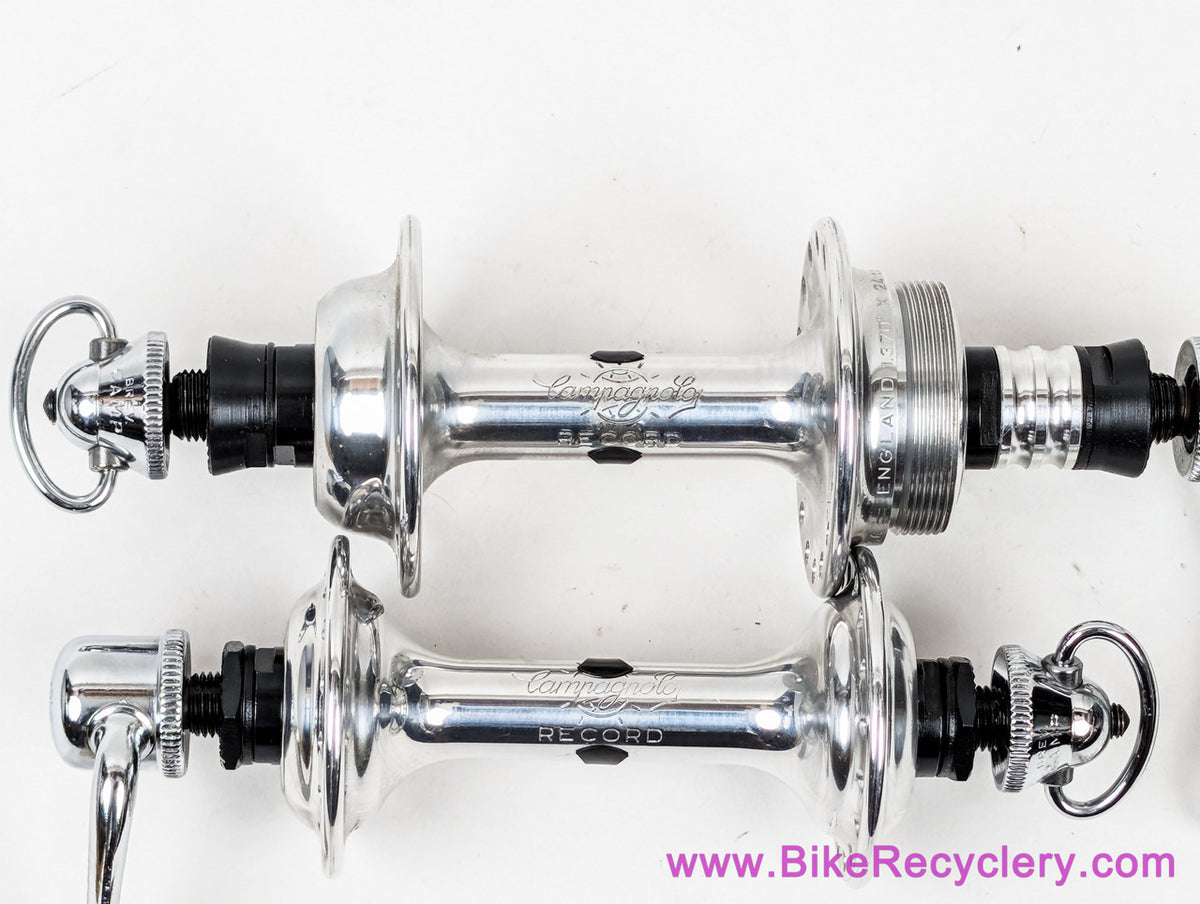 NIB/NOS Campagnolo Nuovo Record Strada Low Flange Hubset: 32H x 126mm - Curved Blade QR - Front/Rear - BSA - #1034