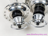 NIB/NOS Campagnolo Nuovo Record Strada Low Flange Hubset: 32H x 126mm - Curved Blade QR - Front/Rear - BSA - #1034