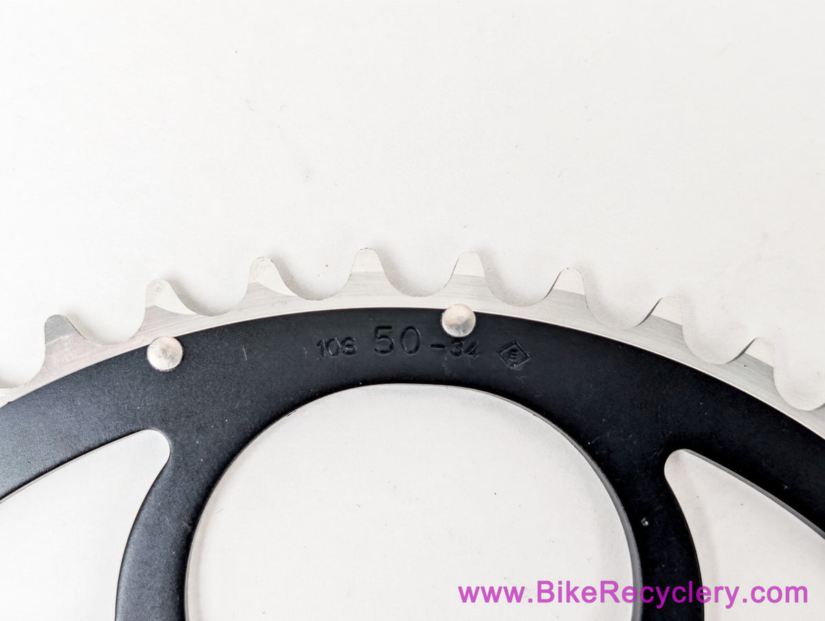 NOS Fulcrum (Campagnolo) 10 Speed Chainring: 50t x 110mm - Black