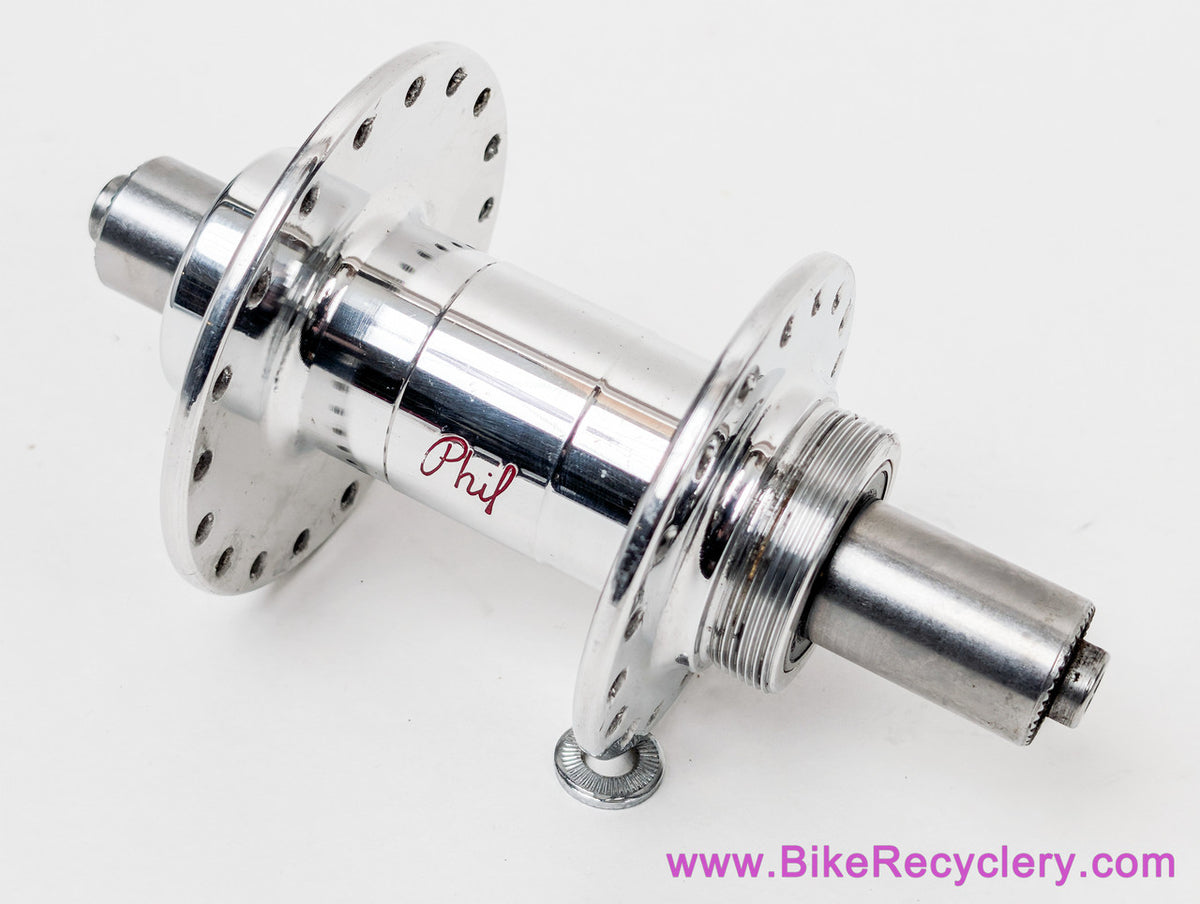 Phil Wood Classic High-Low Road Freewheel Hubset: 36H x 130mm - QR - Polished (EXC+)