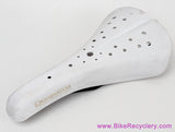 Viscount Dominator BMX Seat: White - Reproduction