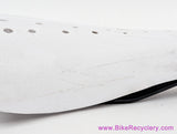 Viscount Dominator BMX Seat: White - Reproduction