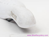 Viscount Dominator BMX Seat: White - Reproduction