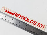 Original Reynolds Chainstay Decal: Red / White - 1980's 1990's