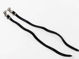 Brooks 1930's Leather Toe Straps: Black - Vintage-Look / Modern Production (LOW Miles Near Mint+)
