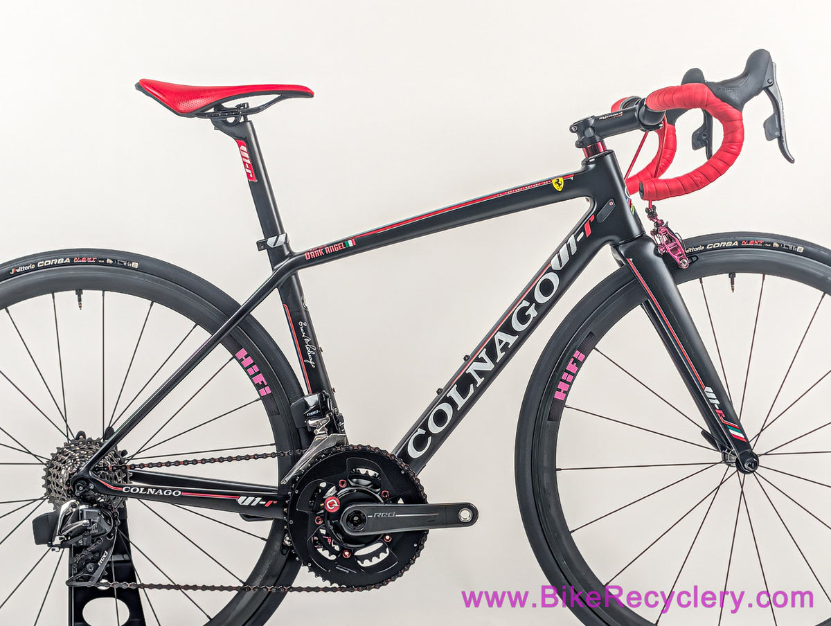 Colnago V1-R Ferrari Superbike Pro Build: RED eTap - EEbrakes - 14.7lbs - Ceramic Speed - HiFi EP30 - Quarq Dzero - 42s / 50cm (MINT, 3500 Miles))