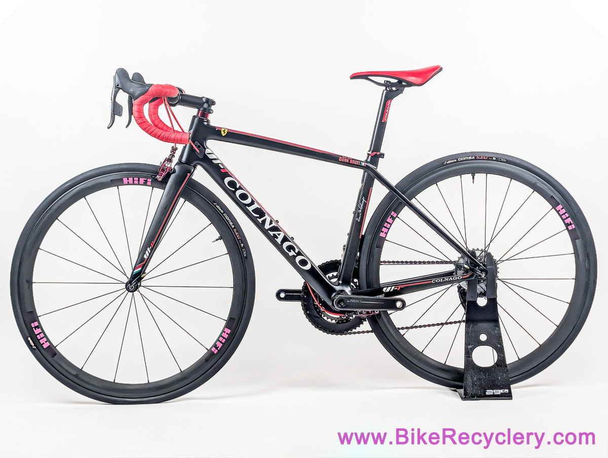 Colnago V1-R Ferrari Superbike Pro Build: RED eTap - EEbrakes - 14.7lbs - Ceramic Speed - HiFi EP30 - Quarq Dzero - 42s / 50cm (MINT, 3500 Miles))