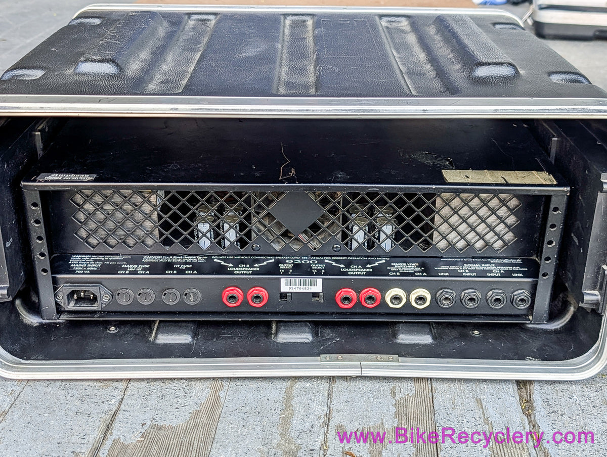 Marshall 9200 Dual Monobloc Tube Power Amp + SKB Rack Case: 100/100W (Mint Cosmetic, Bad Tubes)