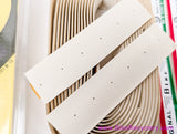 NOS/NIB 1980's Ambrosio Bike Ribbon PERFORATED Professional Bar Tape: Ivory White - Faux Leather