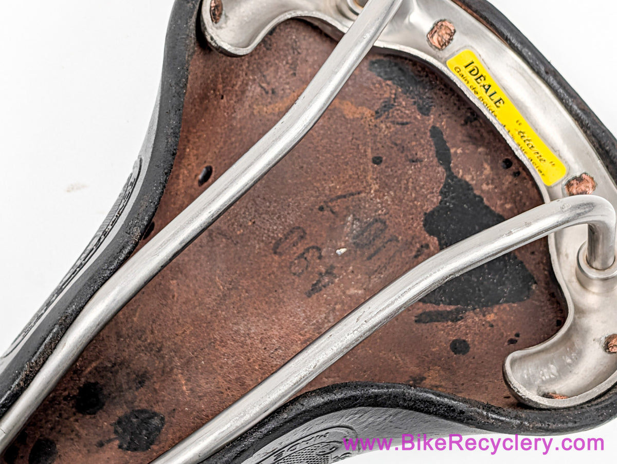 Ideale 90 TITANE Special Competition Saddle: Titanium Rails + Copper Rivets (Near Mint - Not Dry/cracking!)