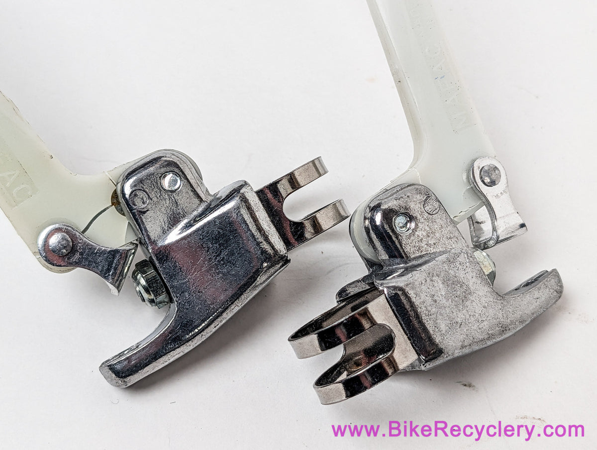 NOS Mafac Guidonnet City/Touring Brake Levers: White Plastic Blades